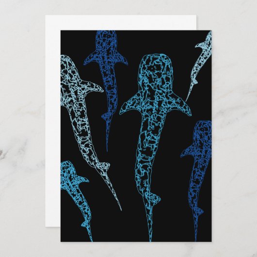 Invitation de requin-baleine (Devant / Derrière)