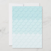 Invitation de requin de sirène Invitation de fille (Dos)