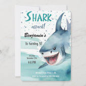 Invitation de requin pour la fête du 5e anniversai (Devant)