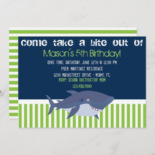 Invitation de requins (Devant / Derrière)