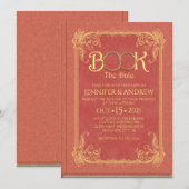 Invitation de réservation de date de mariage (Devant / Derrière)