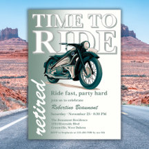 Invitation de retraite à l'heure de chevaucher la