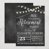 Invitation de retraite adorable surprise (Devant / Derrière)