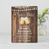 Invitation de retraite Cheers and Beers (Debout devant)
