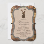 Invitation de retraite de cerf rustique (Devant)