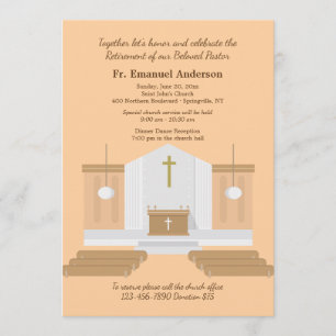 Invitation de retraite de fête à l'intérieur d'une