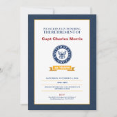 Invitation de retraite de marine (Devant)