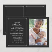 Invitation de retraite de photo de cadre d'amour (Devant / Derrière)