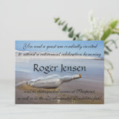 Invitation de retraite de plage (Debout devant)