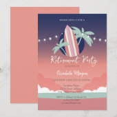 Invitation de retraite de planche de surf Palms (Devant / Derrière)
