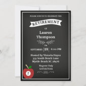 Invitation de retraite d'enseignant sur tableau no (Devant)