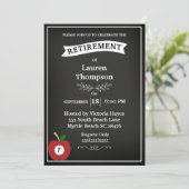 Invitation de retraite d'enseignant sur tableau no (Debout devant)