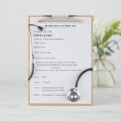 Invitation de retraite d'infirmière, Presse-papier (Debout devant)