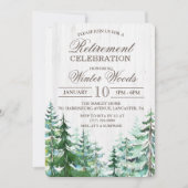 Invitation de retraite en bois rustique d'arbre (Devant)