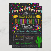 Invitation de retraite Fiesta (Devant / Derrière)