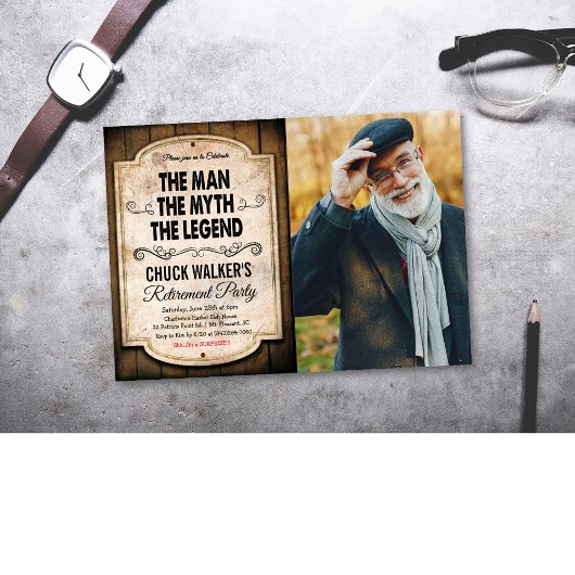 Invitation de retraite Légende Mythe Homme