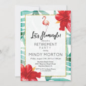 Invitation de retraite Let's Flamingle (Devant)