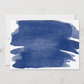 Invitation de retraite Navy Watercolour Gold (Dos)
