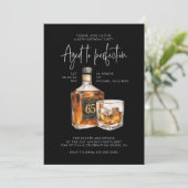 Invitation de retraite pour 65 ans avec whisky (Debout devant)