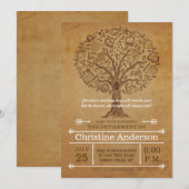Invitation de retraite pour enseignant de l'Arbre  (Devant / Derrière)