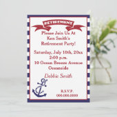 Invitation de retraite - Rouge, Blanc et Bleu (Debout devant)