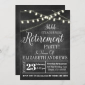 Invitation de retraite surprise adorable (Devant / Derrière)