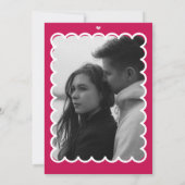 Invitation de Rétro Mariage Couple (Dos)