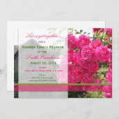 Invitation de retrouvailles Fleur et Ferme (Devant / Derrière)