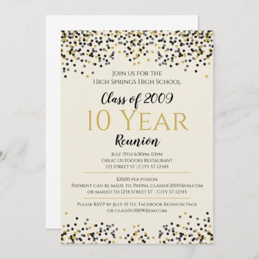 Invitation de réunion (Devant / Derrière)