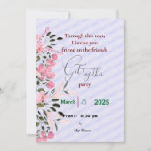 Invitation de réunion d'amis (Devant)