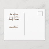 Invitation de réunion de famille Fleur Blanche Pho (Dos)