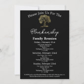 Invitation de réunion de famille Gold Tree Artwork (Devant)