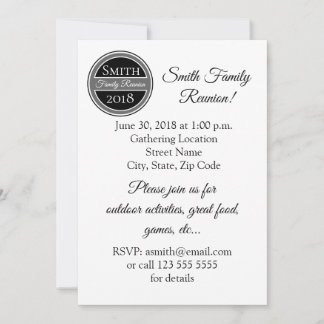 Invitation de réunion de famille personnalisée noi