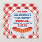 INVITATION DE RÉUNION DE FAMILLE PINIC BBQ (Devant / Derrière)