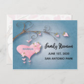 Invitation De Réunion Familiale Enregistrer La Dat (Devant / Derrière)