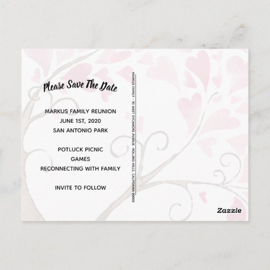 Invitation De Réunion Familiale Enregistrer La Dat (Dos)