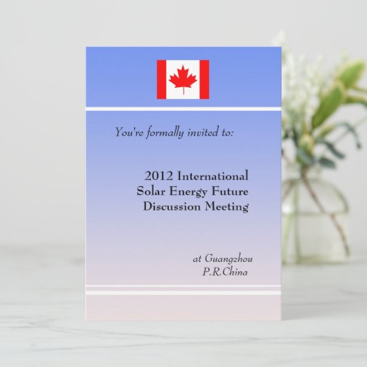 Invitation de réunion professionnelle. (Debout devant)