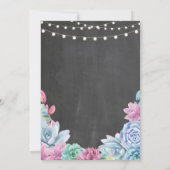 Invitation de réussite de la partie d'engagement (Dos)