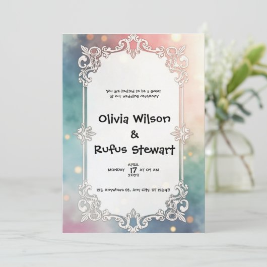 Invitation de rêve : Un Mariage surréaliste (Debout devant)