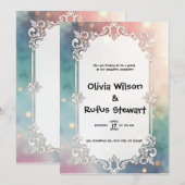 Invitation de rêve : Un Mariage surréaliste (Devant / Derrière)