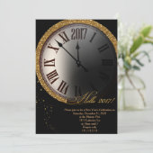 Invitation de réveillon du Nouvel An, réveillon du (Debout devant)