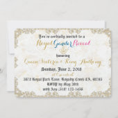 Invitation de révélation de genre Prince et Prince (Dos)