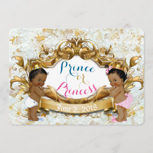Invitation de révélation de genre Prince et Prince