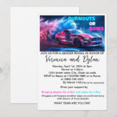 Invitation de révélation de sexe Burnouts ou Bows (Devant / Derrière)