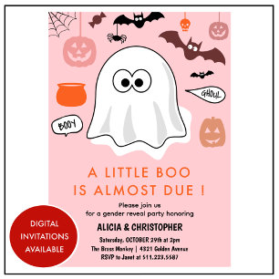 Invitation de révélation de sexe Halloween Fantôme