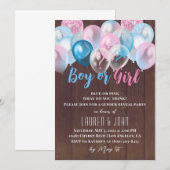 Invitation de révélation de sexe masculin ou fémin (Devant / Derrière)