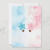 Invitation de révélation du sexe de l'étoile de Tw (Dos)