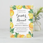 Invitation de Révélation du Sexe des Citrons Texte (Debout devant)