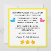 Invitation de révélation du sexe du bébé (Dos)