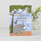 Invitation de Rhino Safari (Debout devant)